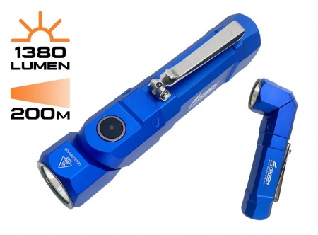 ФОНАРЬ ручной ER26 "FiTorch" поворотный (магнитная USB зарядка, магнит) синий