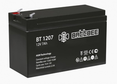 Аккумулятор ВТ 1207 (12V7Ah) "Battbee"