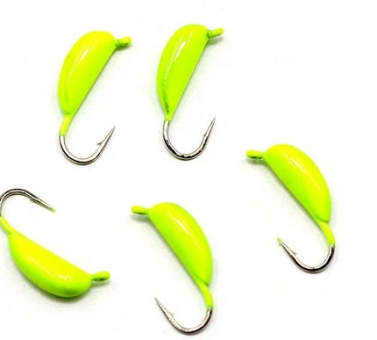 Мормышка 0.7г. вольф"ЯМАН"Банан с ушк, р.2,50, цв.лимон