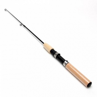 Удочка для зимней рыбалки 65см, файберглас, ручка из пробки