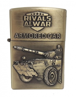 Зажигалка бензиновая тип zippo JianTai "Rivals at WAR ARMORED CAR"