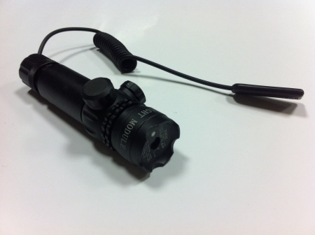 Лазер с 2 кронш-ми и вы-ой кнопкой (4G),30mW Battery:CR123A 3V; 11,5 мм д-на; 25,4 диамтр